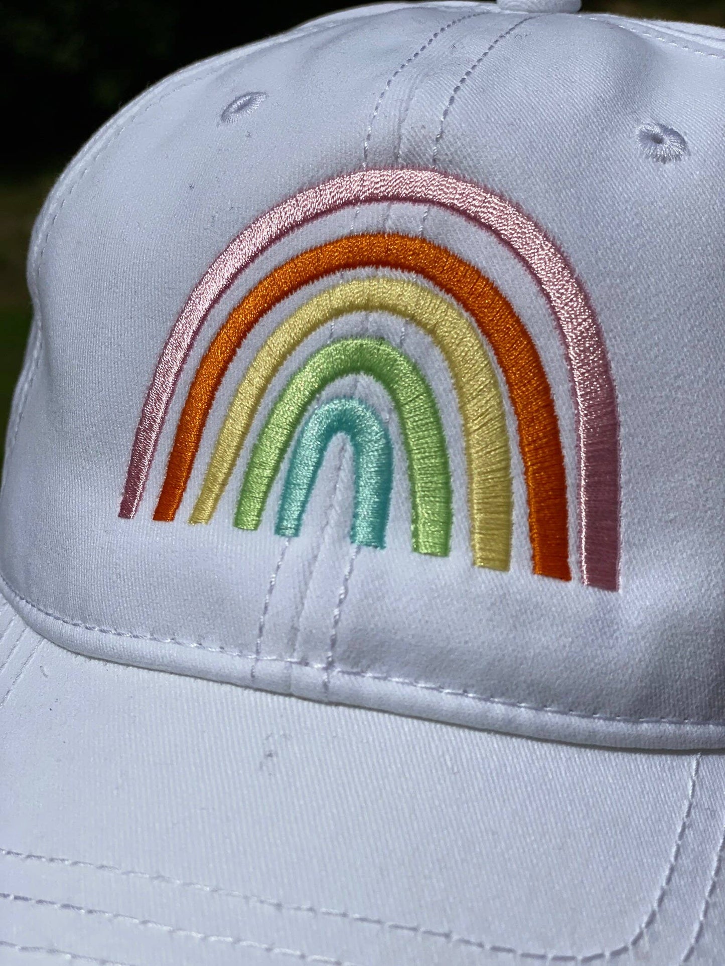 Woman's Rainbow Hat, Boho Rainbow Gift - Women's Apparel