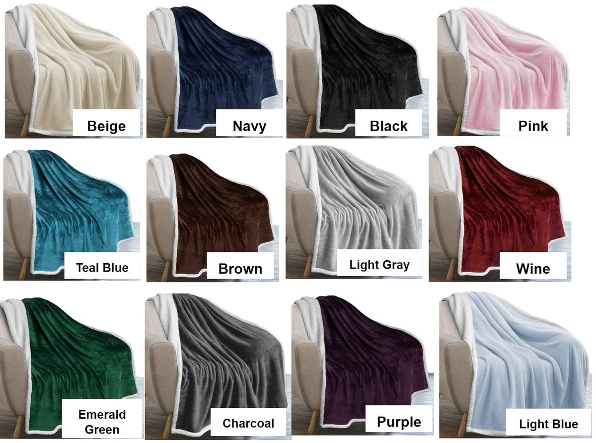 Personalized blanket, personalized baby blanket, Embroidered Sherpa blanket, Embroidered monogram blanket, monogrammed Sherpa blanket