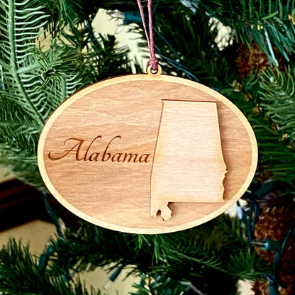 Iowa personalized gift - Laser Engraved Ornament