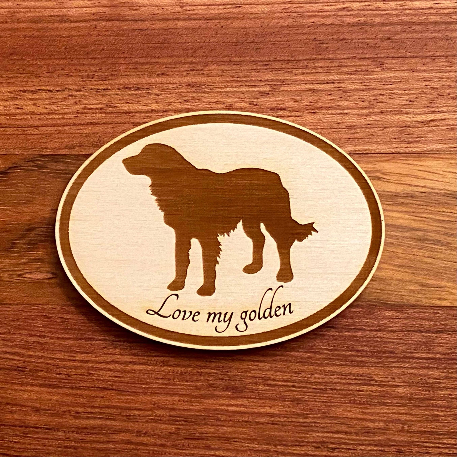 Love My Corgi Dog - Laser Engraved Magnet