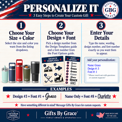 GBG Personalize It. Please reach out with questions or custom requests!