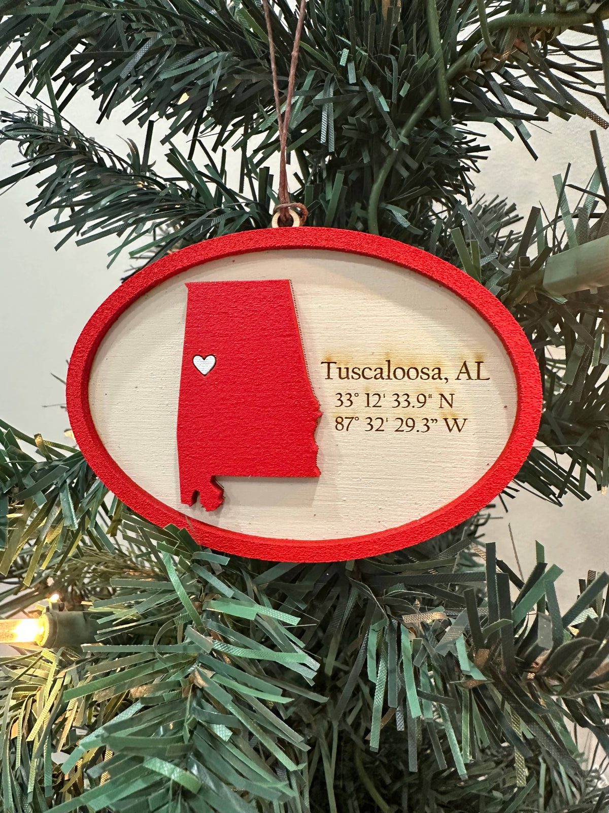 College personalized gift - University of Alabama Ornament