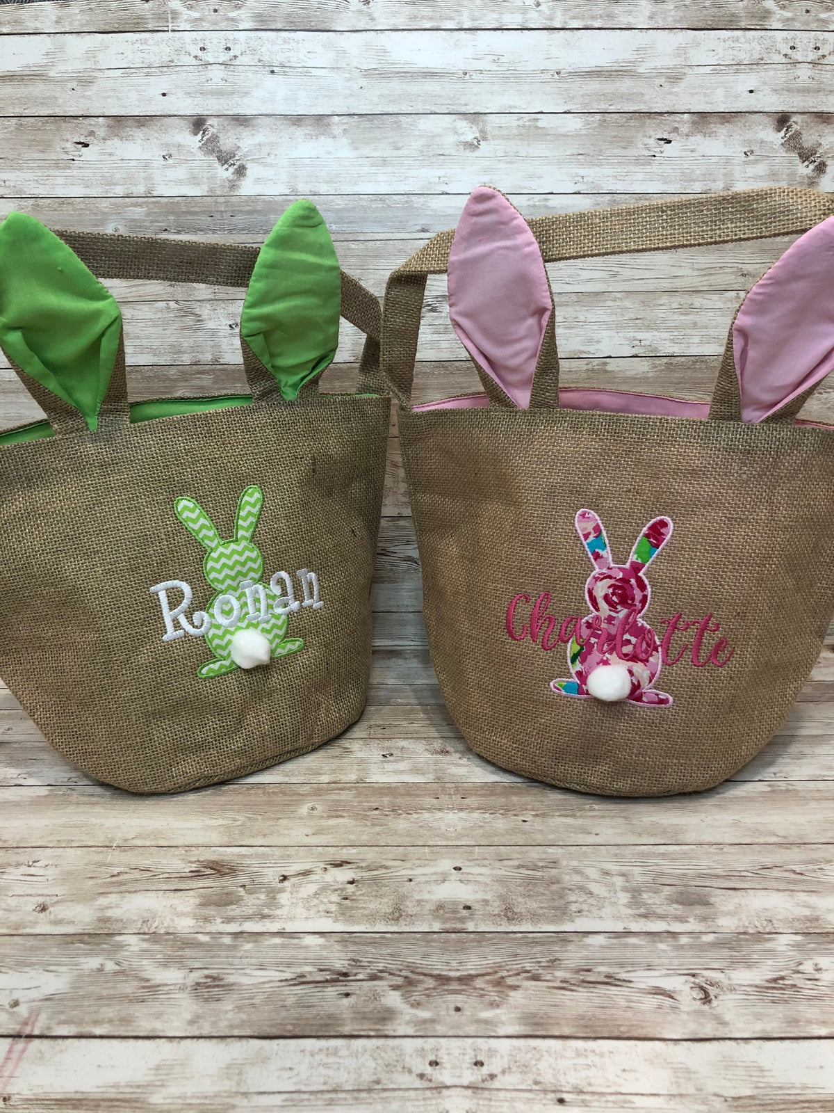 Personalized Easter Basket | Easter Bunny Basket | Monogrammed Easter Basket | Girls Easter Basket | Boys Basket | Embroidered Basket | Gift