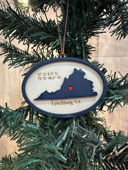 William & Mary Personalized Ornament, Griffin Ornament, William and Mary Gift, Personalized Ornament, Williamsburg VA,Laser Engraved Gift