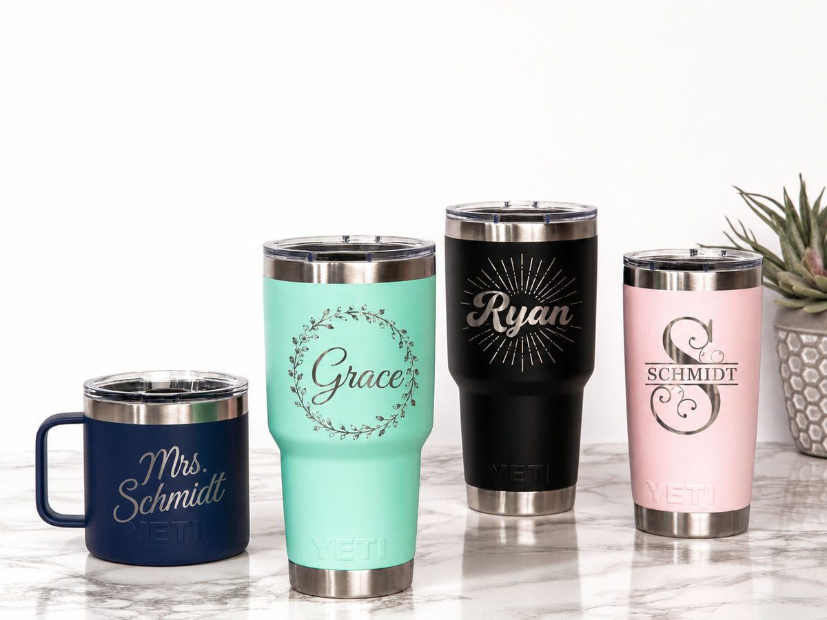 Personalized Engraved YETI Rambler Tumbler – 20oz & 30oz