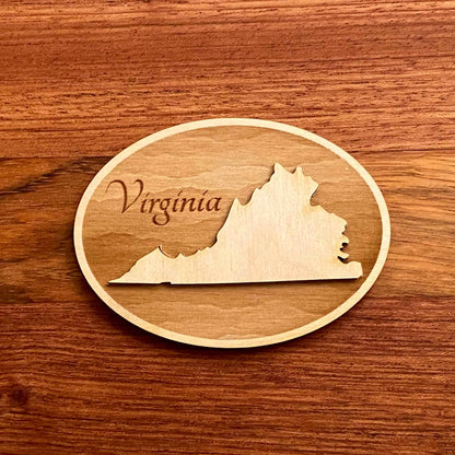 Virginia personalized gift - Laser Engraved Magnet