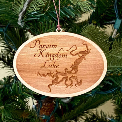 Lake personalized gift - Laser Engraved Ornament