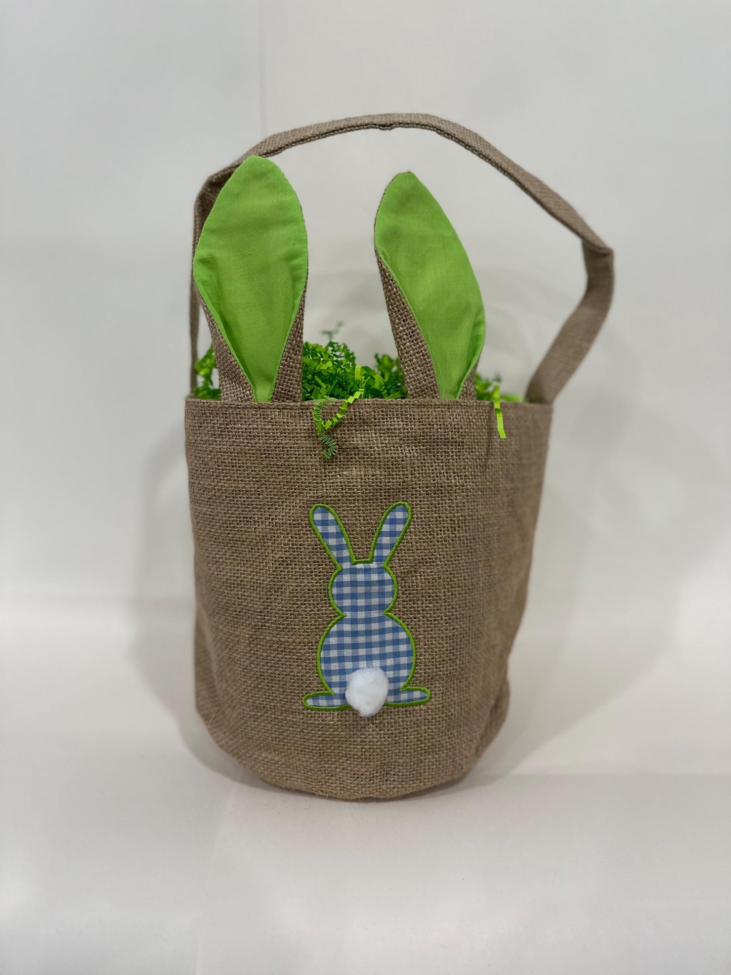 Personalized Easter Basket | Easter Bunny Basket | Gingham Easter Basket | Girls Easter Basket | Boys Basket | Embroidered Basket | Gift