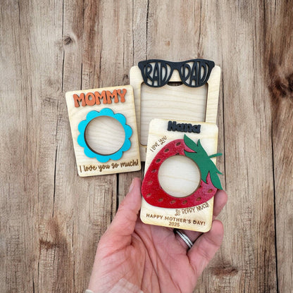 Mother's Day Picture Frame Magnet Gift - Laser Engraved