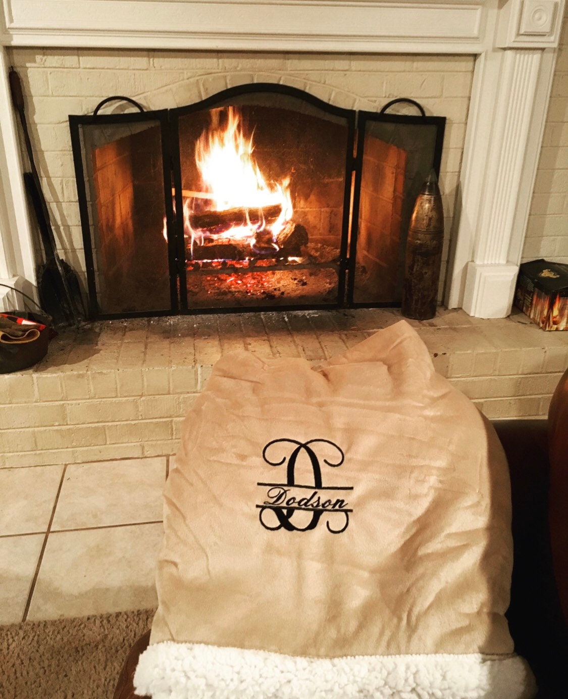 Personalized blanket, personalized baby blanket, Embroidered Sherpa blanket, Embroidered monogram blanket, monogrammed Sherpa blanket
