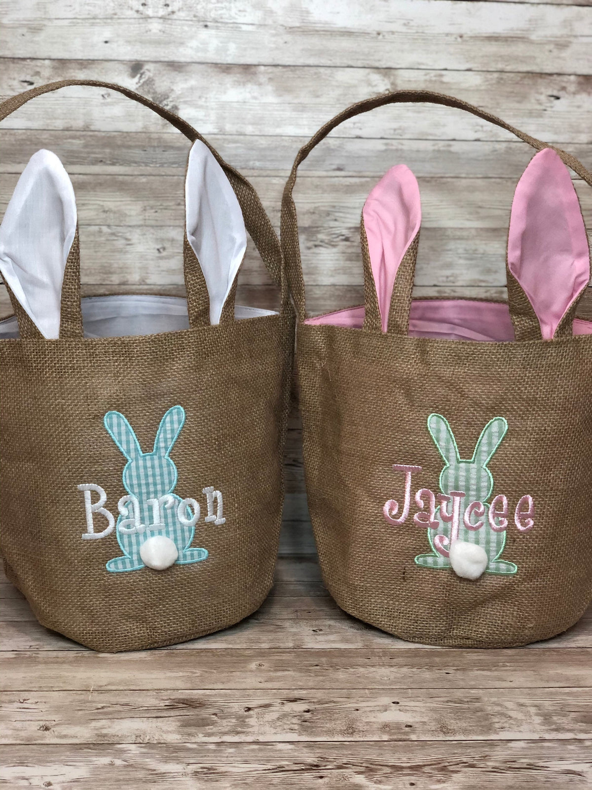 Personalized Easter Basket | Easter Bunny Basket | Monogrammed Easter Basket | Girls Easter Basket | Boys Basket | Embroidered Basket | Gift