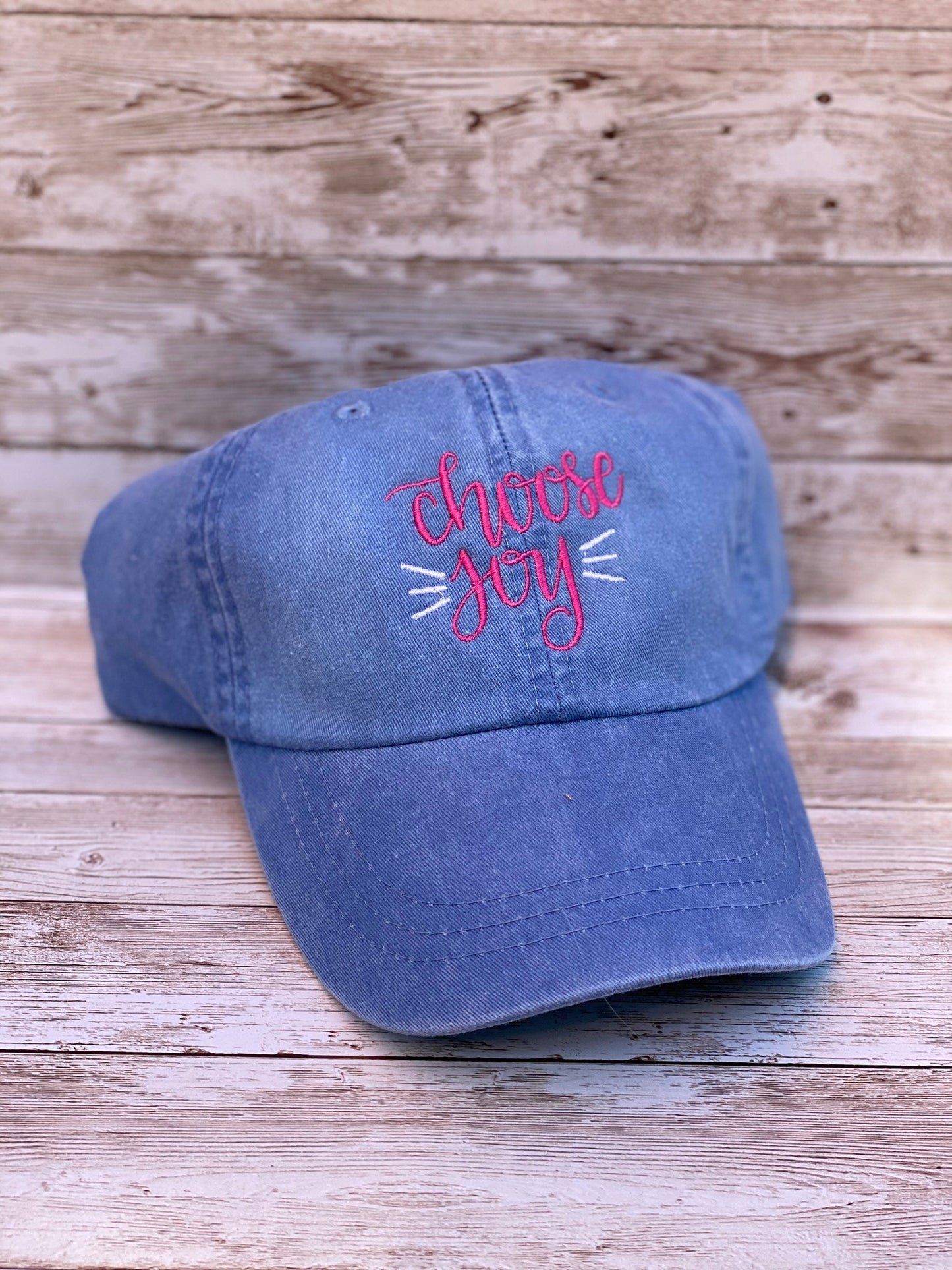 Choose Joy Baseball Hat | Monogrammed Baseball Cap | Gift for Woman | Embroidered Joy Baseball Cap | Logo Hat | Low Profile Baseball Cap