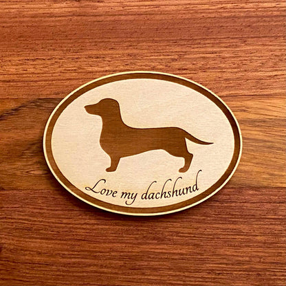 Love My Labrador Dog - Laser Engraved Magnet