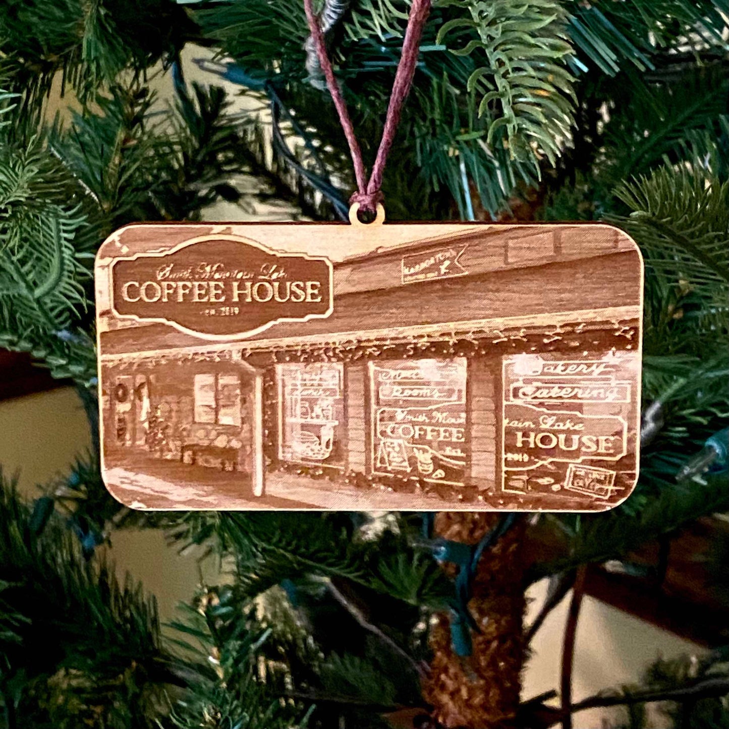 Custom Company Gift - Laser Engraved Ornament