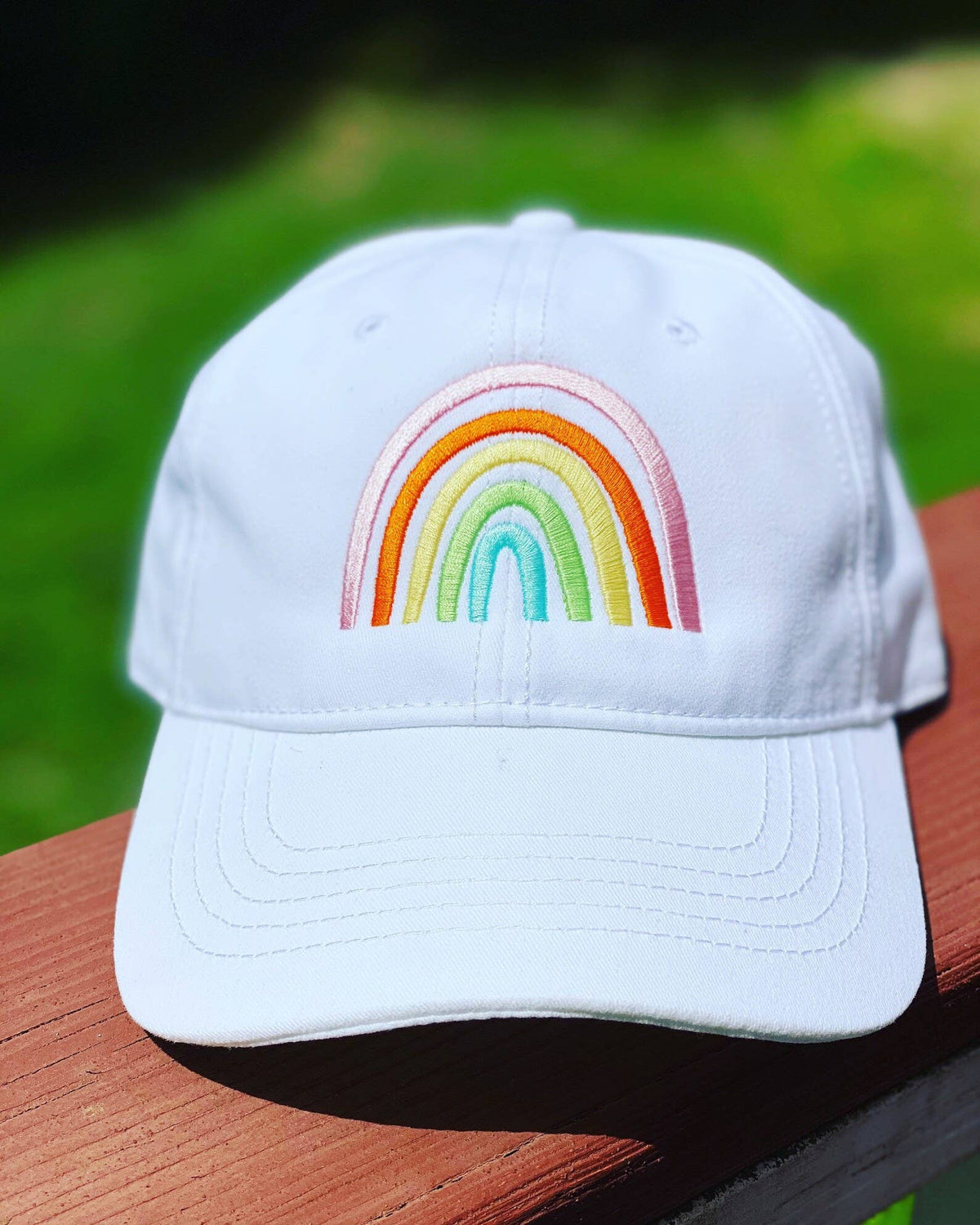 Woman's Rainbow Hat, Boho Rainbow Gift - Women's Apparel