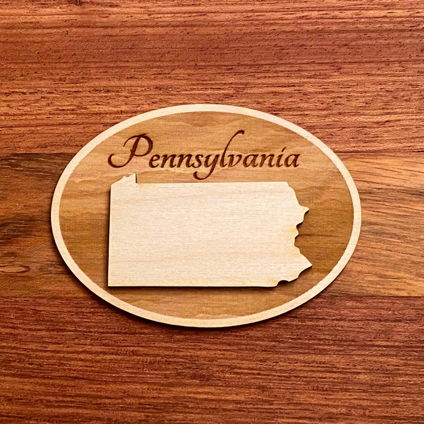 Pennsylvania personalized gift - Laser Engraved Magnet