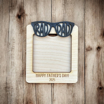 Father's Day Picture Frame Magnet Dad Gift-Laser Engraved