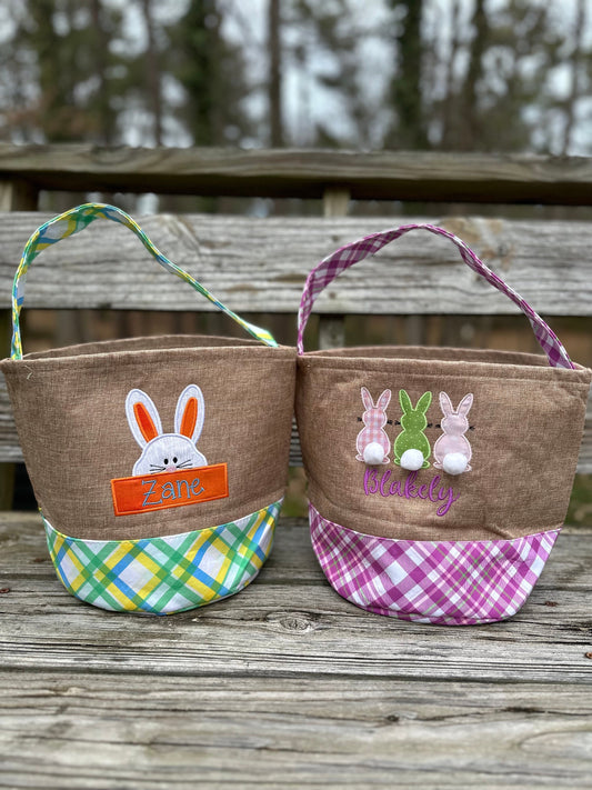 [DO NOT USE] Personalized Easter Basket | Easter Bunny Basket | Monogrammed Easter Basket | Girls Easter Basket | Boys Basket | Embroidered Basket | Gift