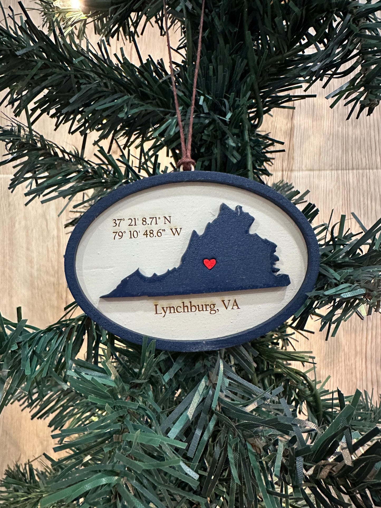 Radford University Personalized Ornament, Highlander Ornament, RU Gift, Personalized Radford Ornament, Radford VA, Laser Engraved Gift
