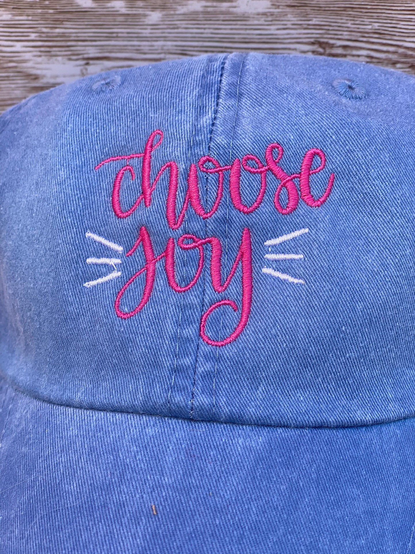 Choose Joy Baseball Hat | Monogrammed Baseball Cap | Gift for Woman | Embroidered Joy Baseball Cap | Logo Hat | Low Profile Baseball Cap
