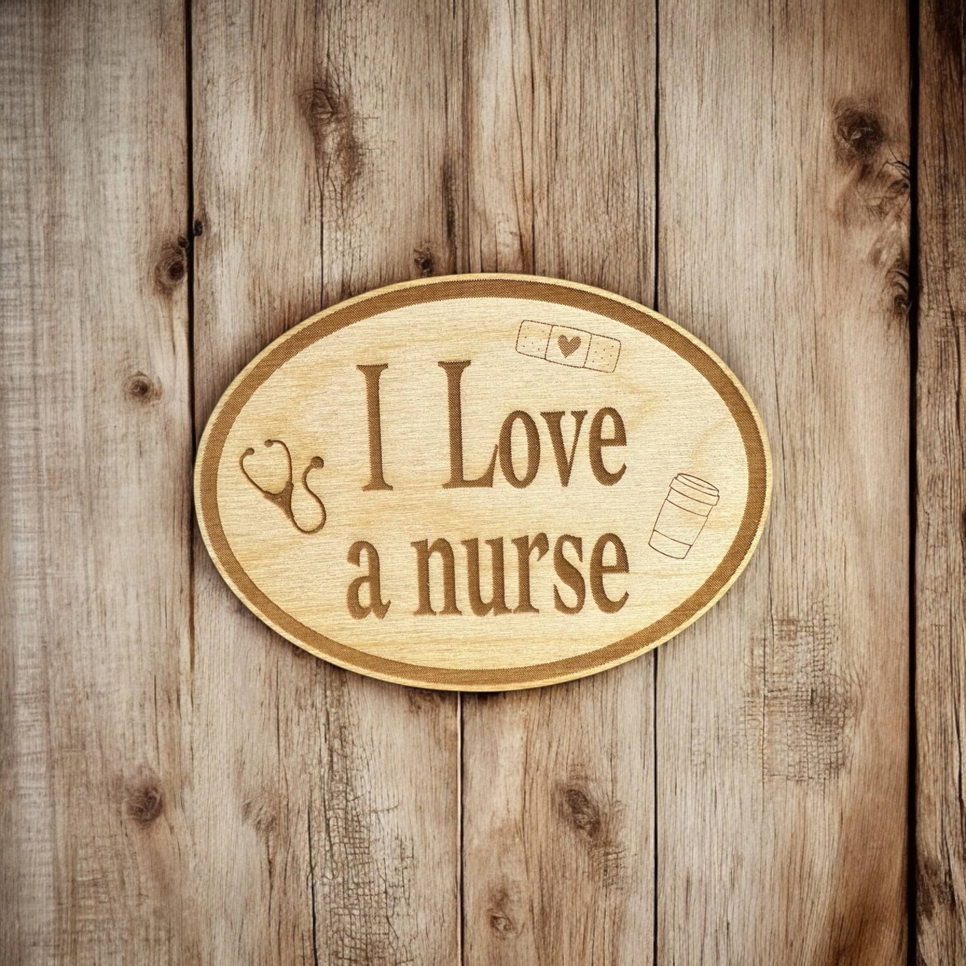 I Love a Fireman Gift - Laser Engraved Magnet