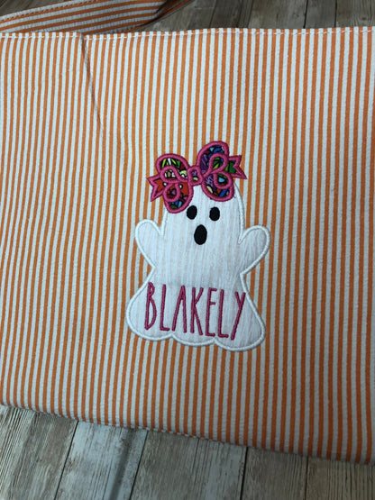 Personalized Halloween Bags | Trick or Treat Basket | Personalized Halloween Bucket | Embroidered Trick or Treat Bag | Halloween Tote
