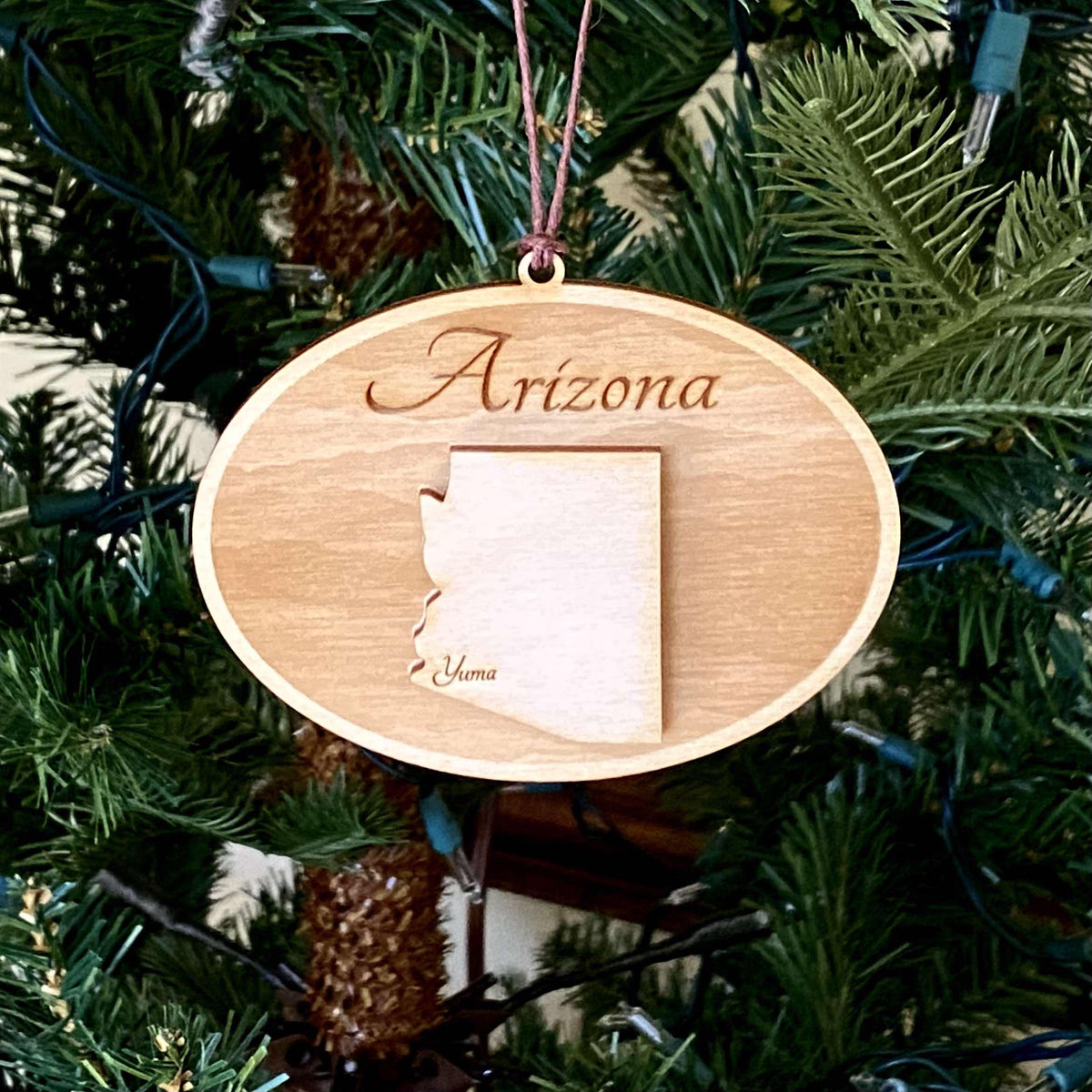 Alabama State Personalized Ornament | Custom Laser Engraved Gift | Personalized Gift | Custom State Gift