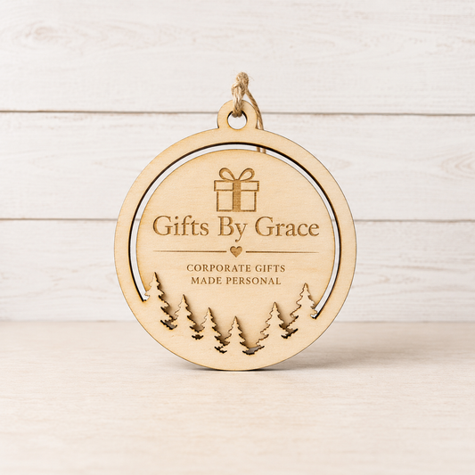 Custom Company Logo Ornament | Corporate & Bulk Gifts