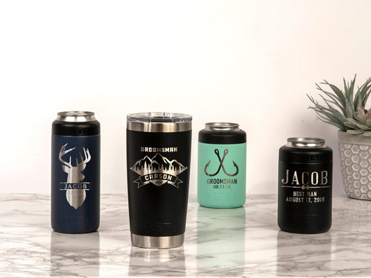 Recovered original Personalized Groomsman YETI Tumbler product photography