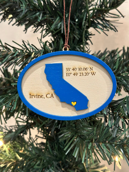 College gift - University of California Irvine Ornament