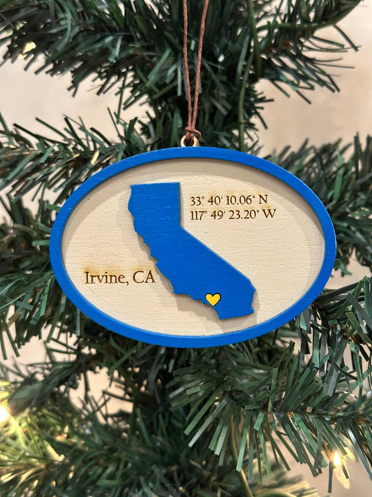College gift - University of California Irvine Ornament