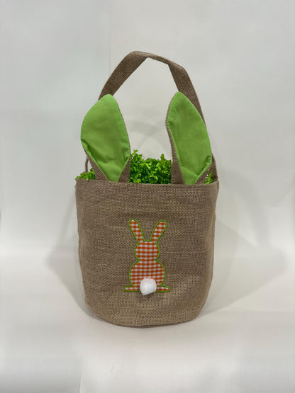 Personalized Easter Basket | Easter Bunny Basket | Gingham Easter Basket | Girls Easter Basket | Boys Basket | Embroidered Basket | Gift