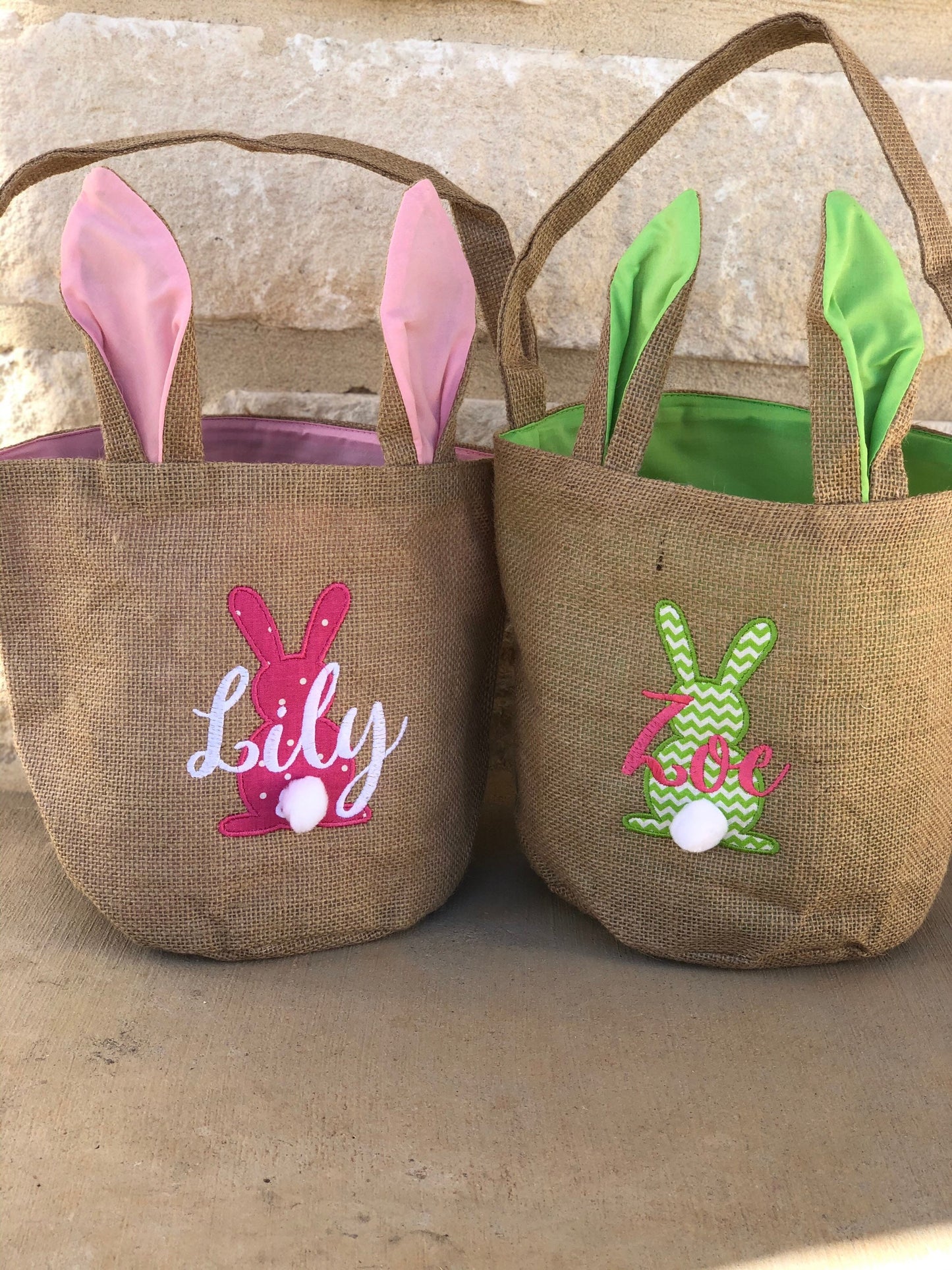 Personalized Easter Basket | Easter Bunny Basket | Monogrammed Easter Basket | Girls Easter Basket | Boys Basket | Embroidered Basket | Gift