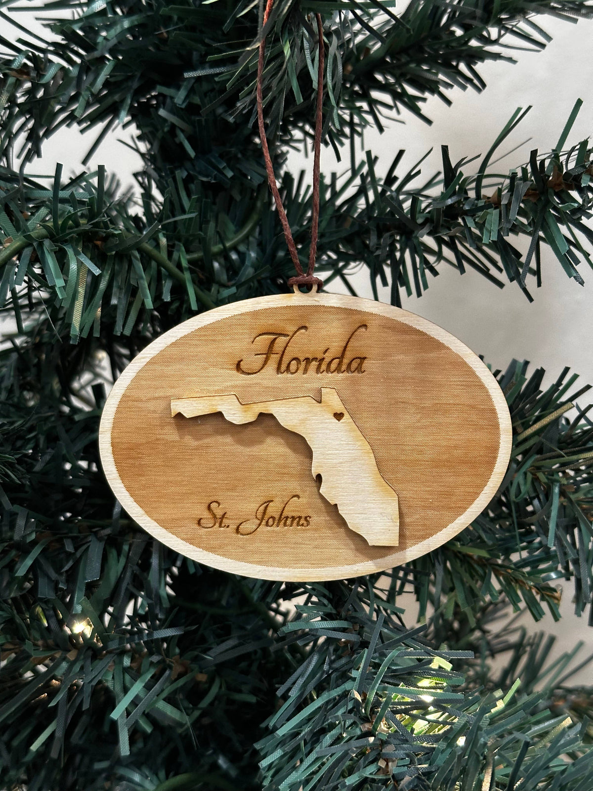 Florida personalized gift - Laser Engraved Ornament