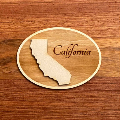 California personalized gift - Laser Engraved Magnet