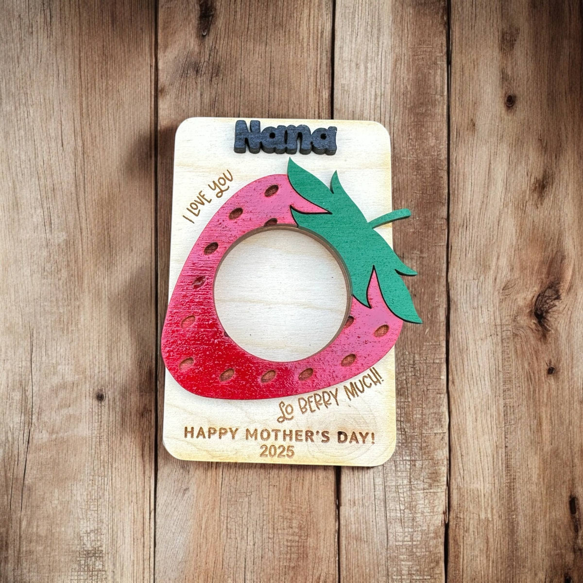 Mother's Day Picture Frame Magnet Gift - Laser Engraved