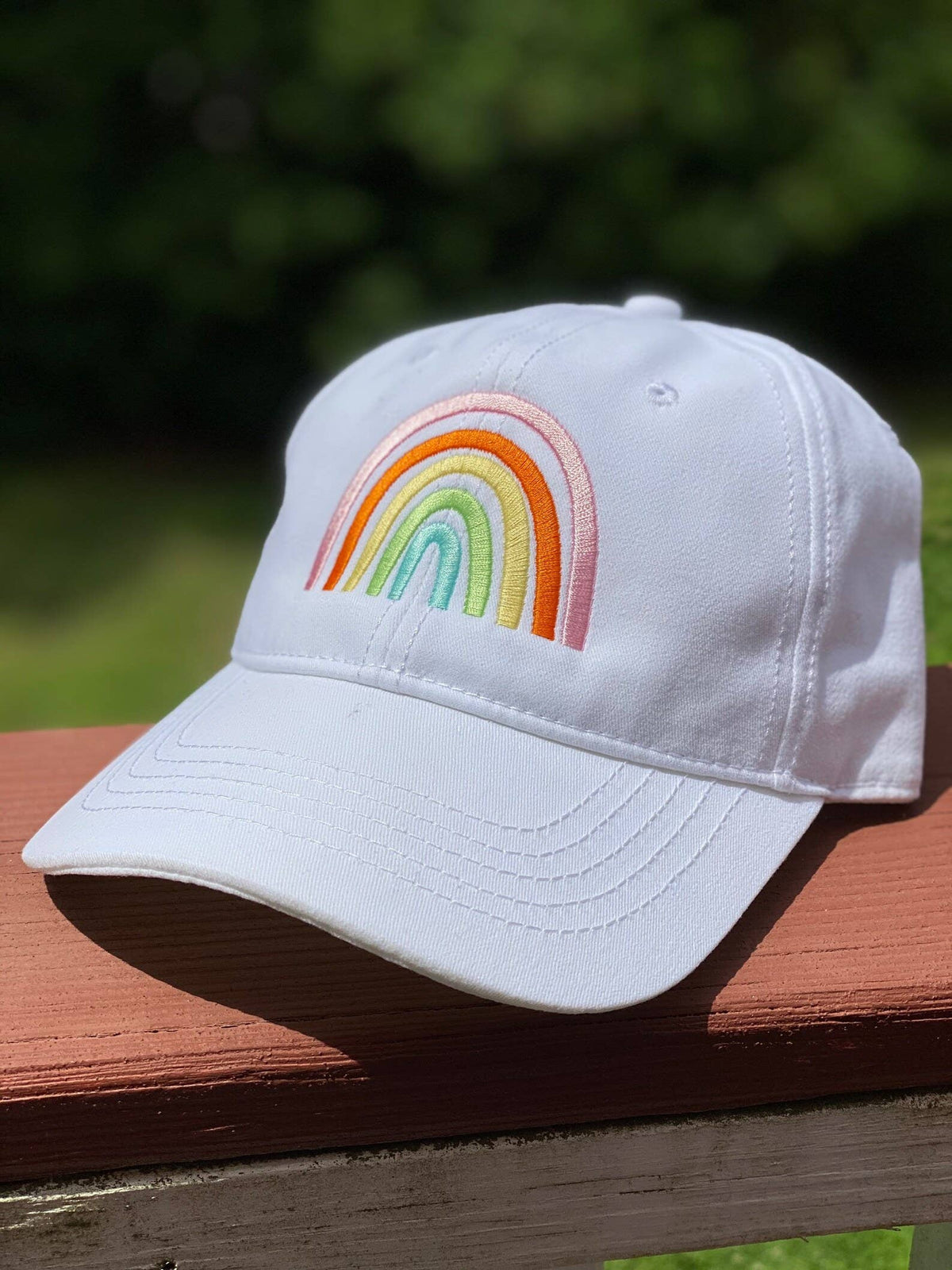 Woman's Rainbow Hat, Boho Rainbow Gift - Women's Apparel
