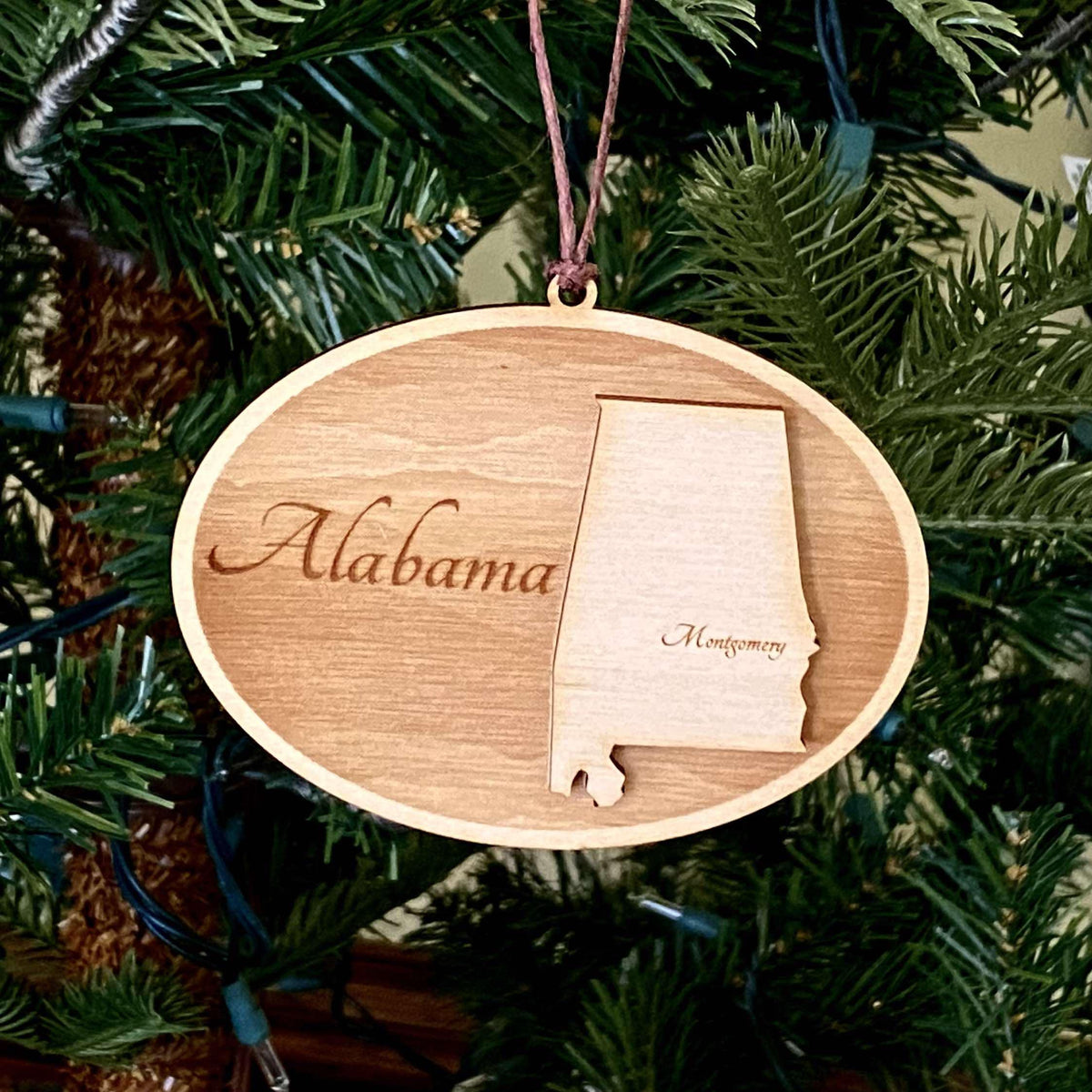 Arkansas State Personalized Ornament | Custom Laser Engraved Gift | Personalized Gift | Custom State Gift