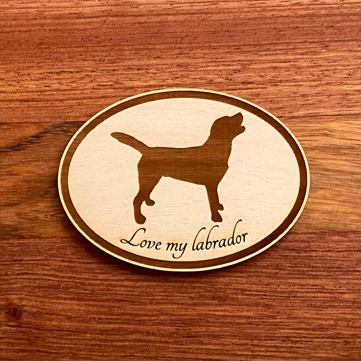 Love My Dachshund Dog - Laser Engraved Magnet