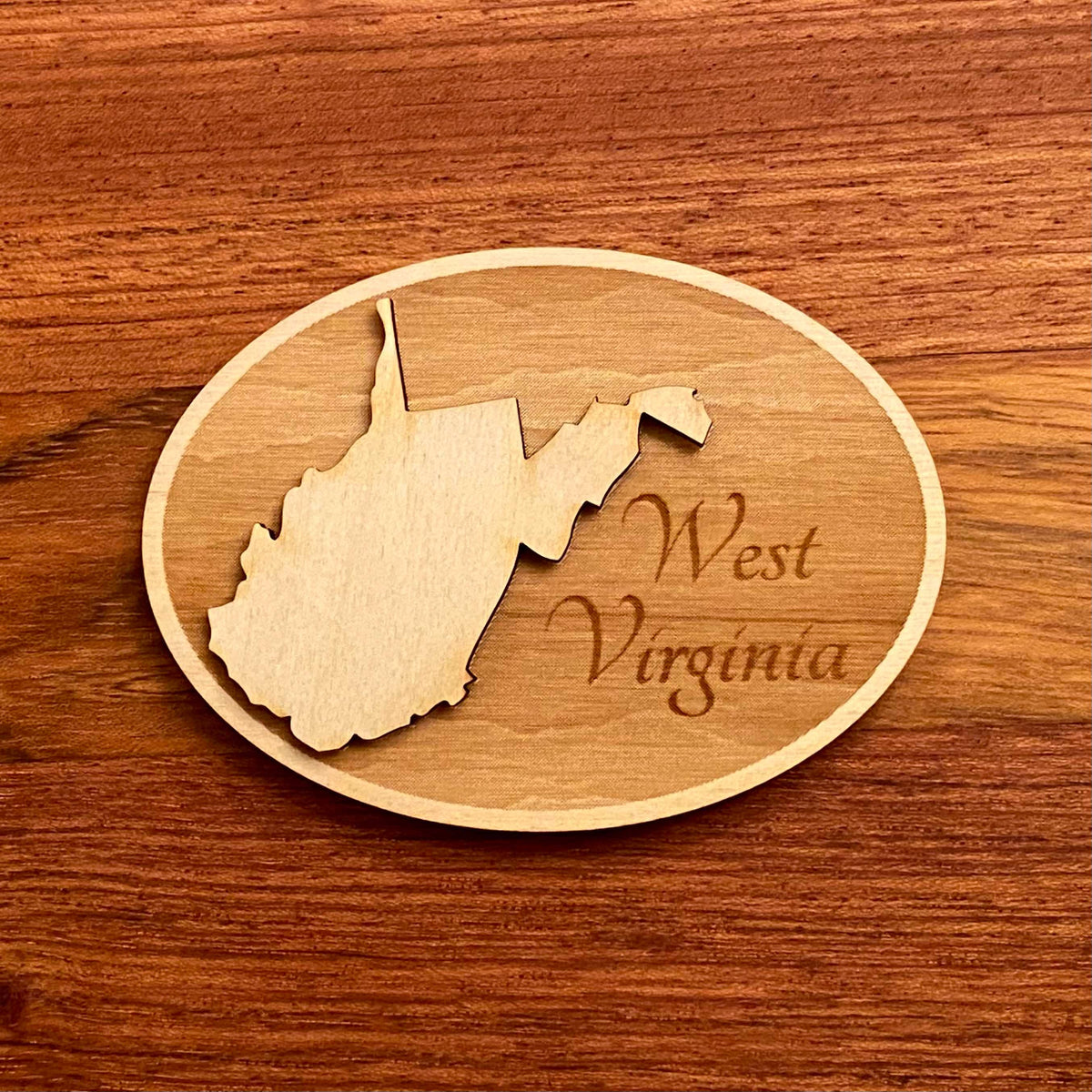 West Virginia personalized gift - Laser Engraved Magnet