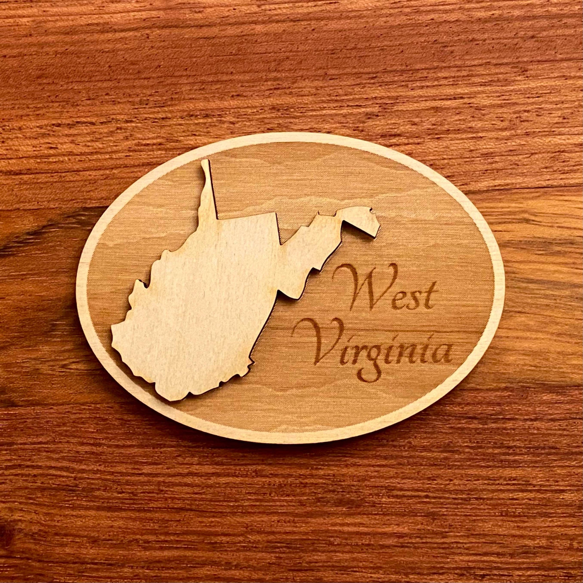West Virginia personalized gift - Laser Engraved Magnet