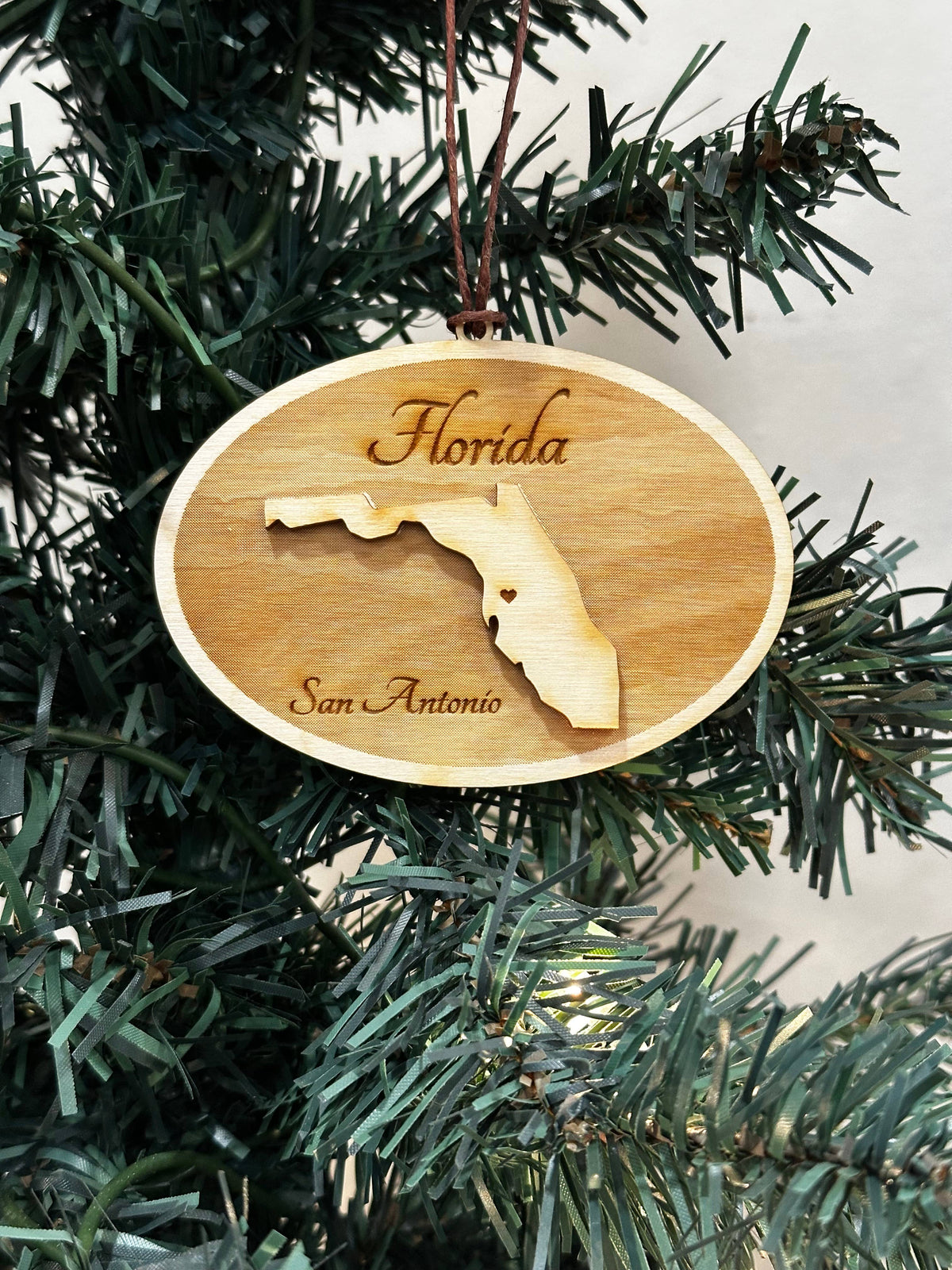 Florida personalized gift - Laser Engraved Ornament