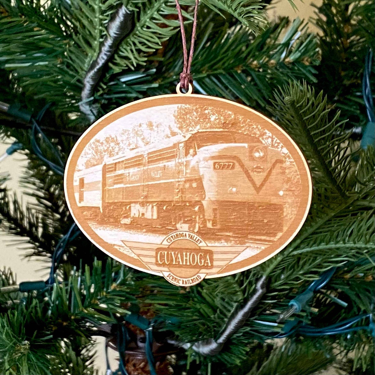 Train gift - Laser Engraved Ornament