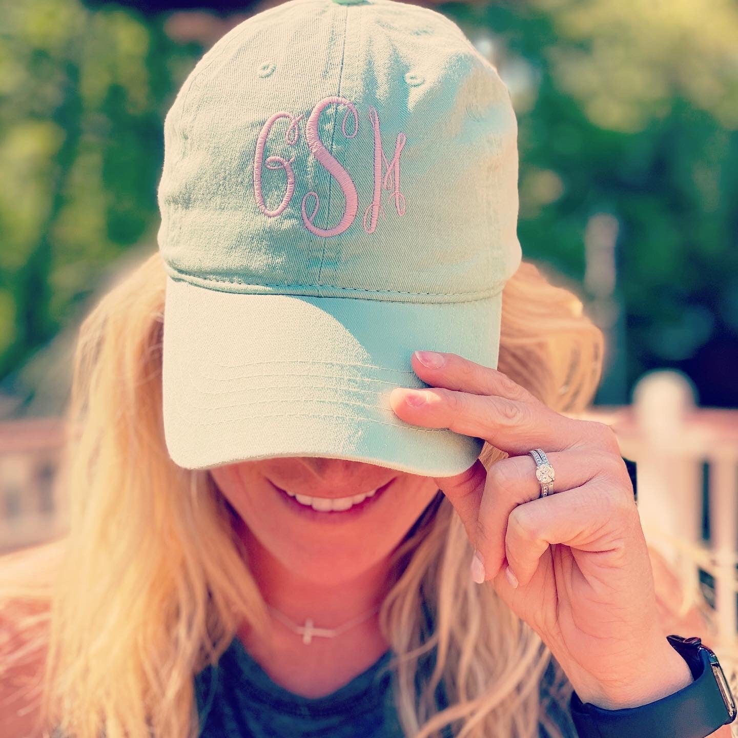 Monogrammed Hats For Women | Faded Baseball Cap | Bridesmaid Gifts | Personalized Hat for Women | Personalized Cotton Cap | Girls Weekend