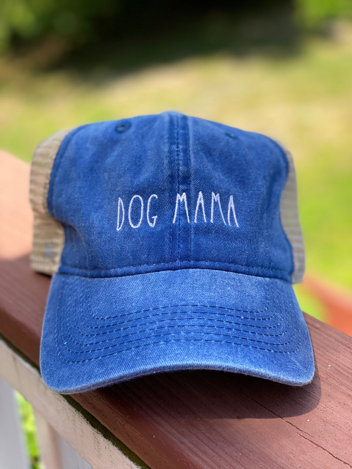Dog Mom Baseball Cap | Dog Mama Baseball Hat | Embroidered Baseball Cap | Dog lover gifts | Dog Apparel | Trucker Baseball Hat | Faded Hat