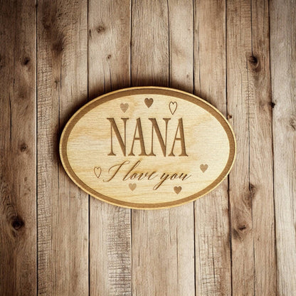 Grandma I Love You - Laser Engraved Magnet