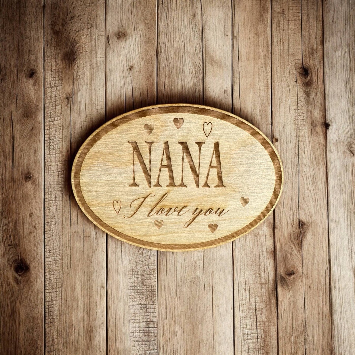 Nana I Love You, Mother's Day Gift - Laser Engraved Magnet