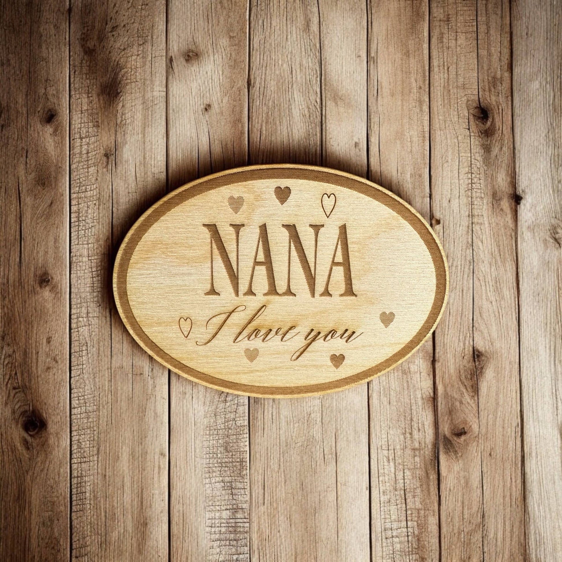 Nana I Love You, Mother's Day Gift - Laser Engraved Magnet