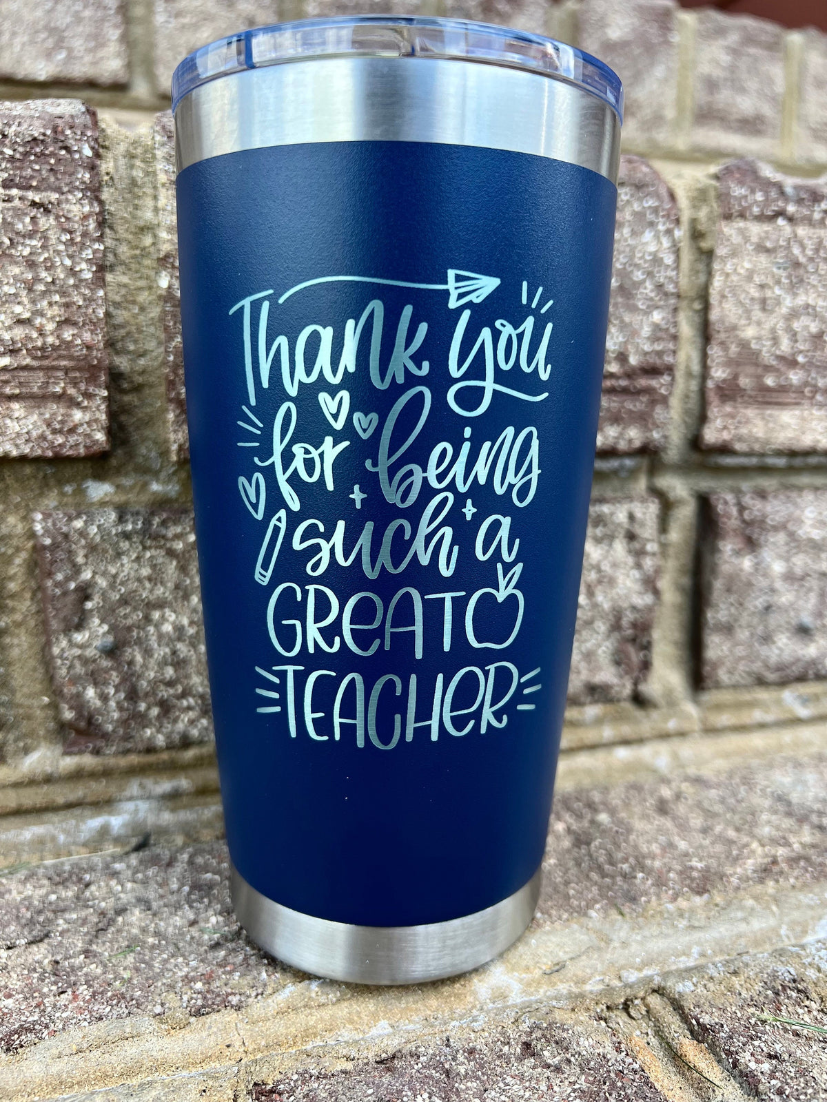 Personalized TEACHER YETI 30oz / 20oz tumbler for School Librarian / Laser Engraved Art Teacher Christmas Gift / Music Teacher Cup with Lid - legacy product image 2