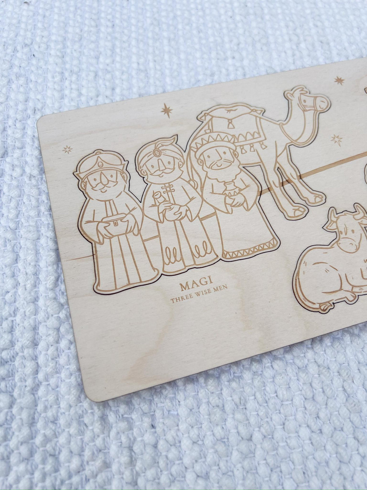 Nativity Puzzle for Kids, Wooden Christmas Story Montessori Toy - legacy product image 2